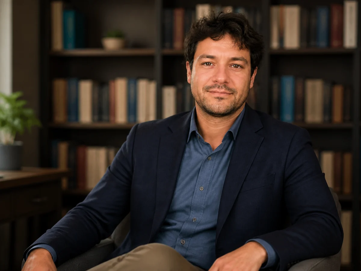 Bookshelf Background Headshot