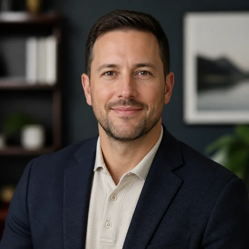 Fictional AI-generated male coach headshot sample