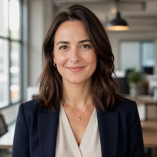Fictional AI-generated female engineer headshot sample